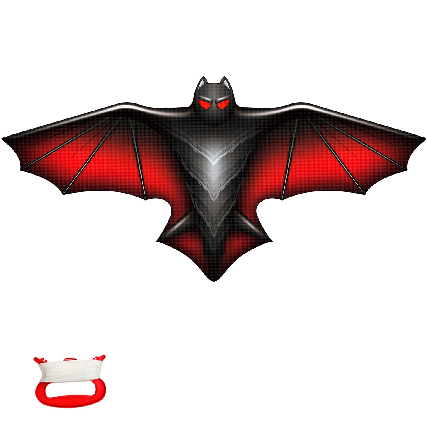 Large Kite for Children and Adults,Black Bat Kite with 328ft Kite String and Kite Bag,Easy to Fly Kids Kite for Beginners,Kites for Outdoor Family Activities Party Games Easy to Carry