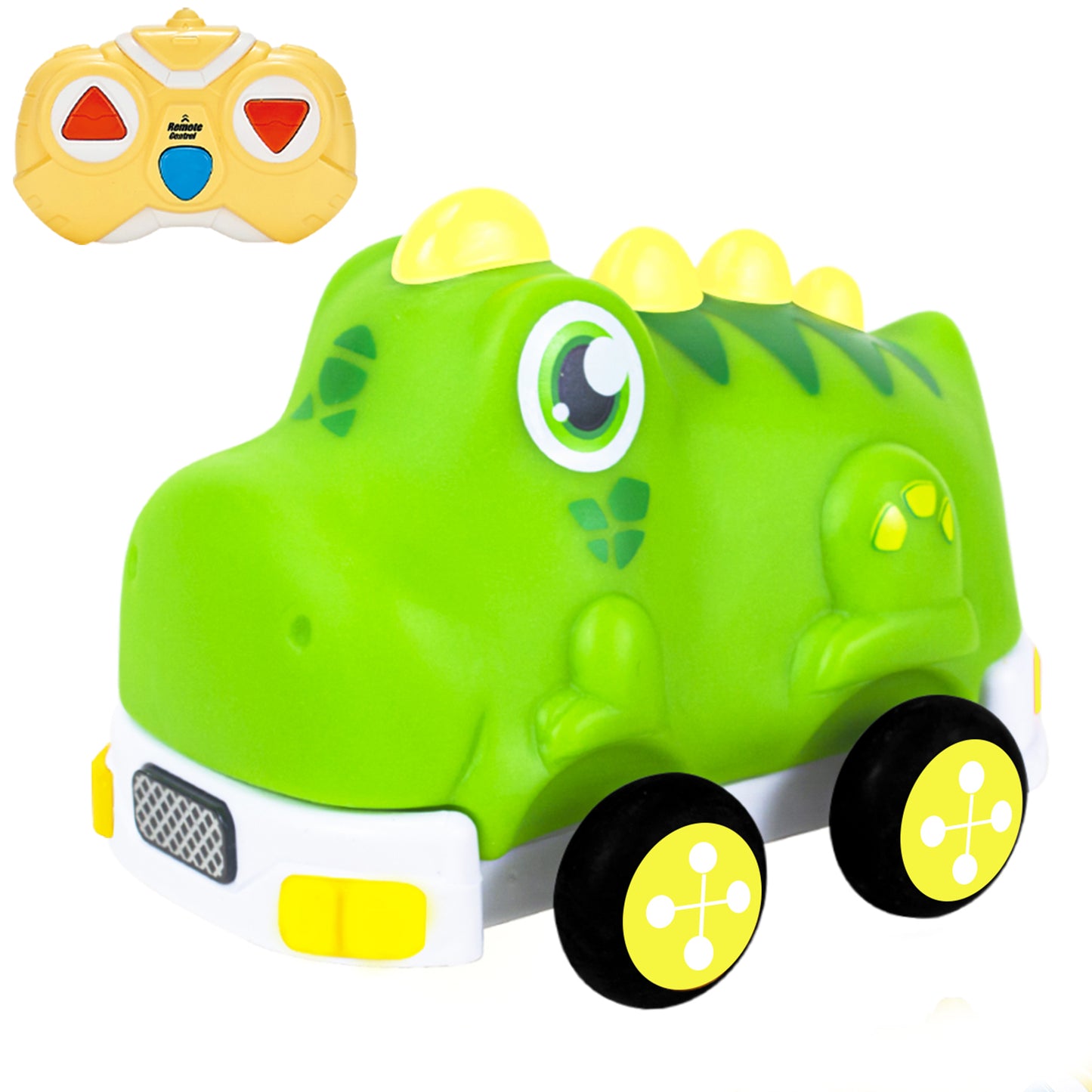 Remote Control Cars,Kids RC Car Toy for Toddlers Boys 1 2 3 Years Old,Cartoon Cars with Lights and Music Birthday Gifts for Boys Girls Age 1-3
