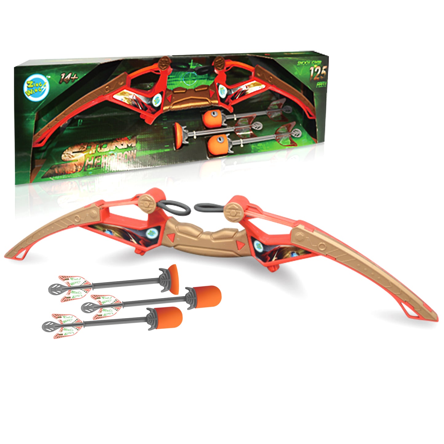 New children's bow and arrow set with sound and suction cup outdoor shooting toys