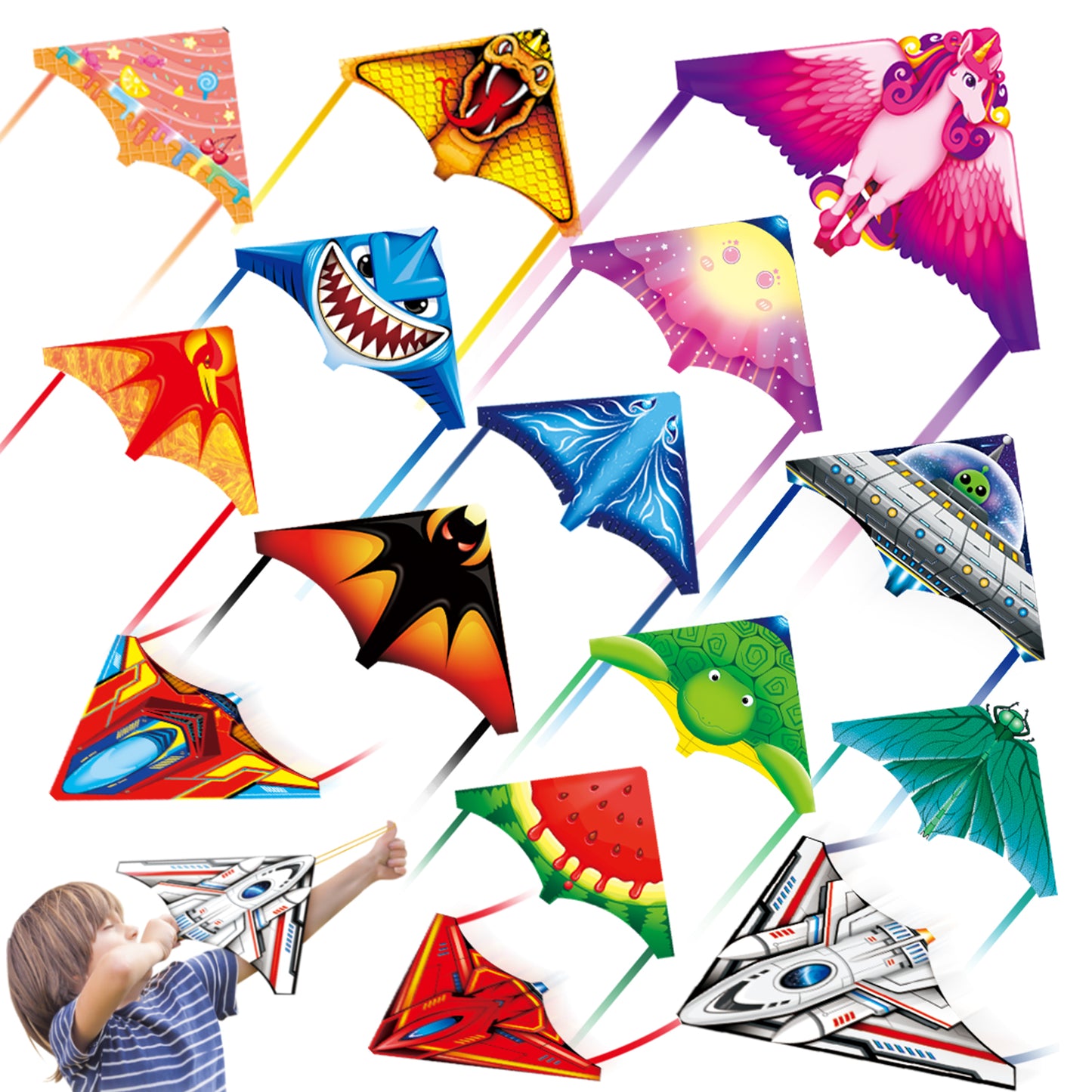 mini finger launcher kites for kids adults, easy to fly and assemble, great gift for beach travel yard outdoor activity games