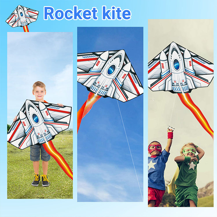 Kite for Kids Age 4-8 8-12, Large Kite for Boys Adults Easy to Fly & Assemble, Beach Kites with 328ft Kite String,Perfect for Beach Trip Park Family Activities Outdoor Games-Red Snake