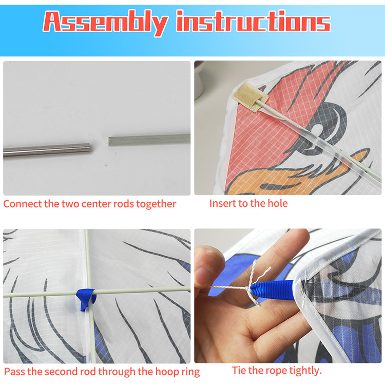 Kite for Kids Age 4-8 8-12, Large Kite for Boys Adults Easy to Fly & Assemble, Beach Kites with 328ft Kite String,Perfect for Beach Trip Park Family Activities Outdoor Games-Red Snake