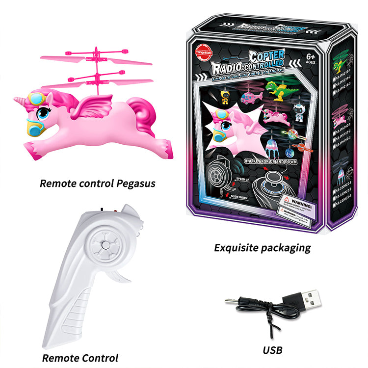 Unicorn Toys for Girls Age 4-6 7 8 9 Teens Birthday, Remote Control Helicopter Unicorn Drone Toys for Beginner Kids Indoor Outdoor Play Unicorn Party Favors's Star
