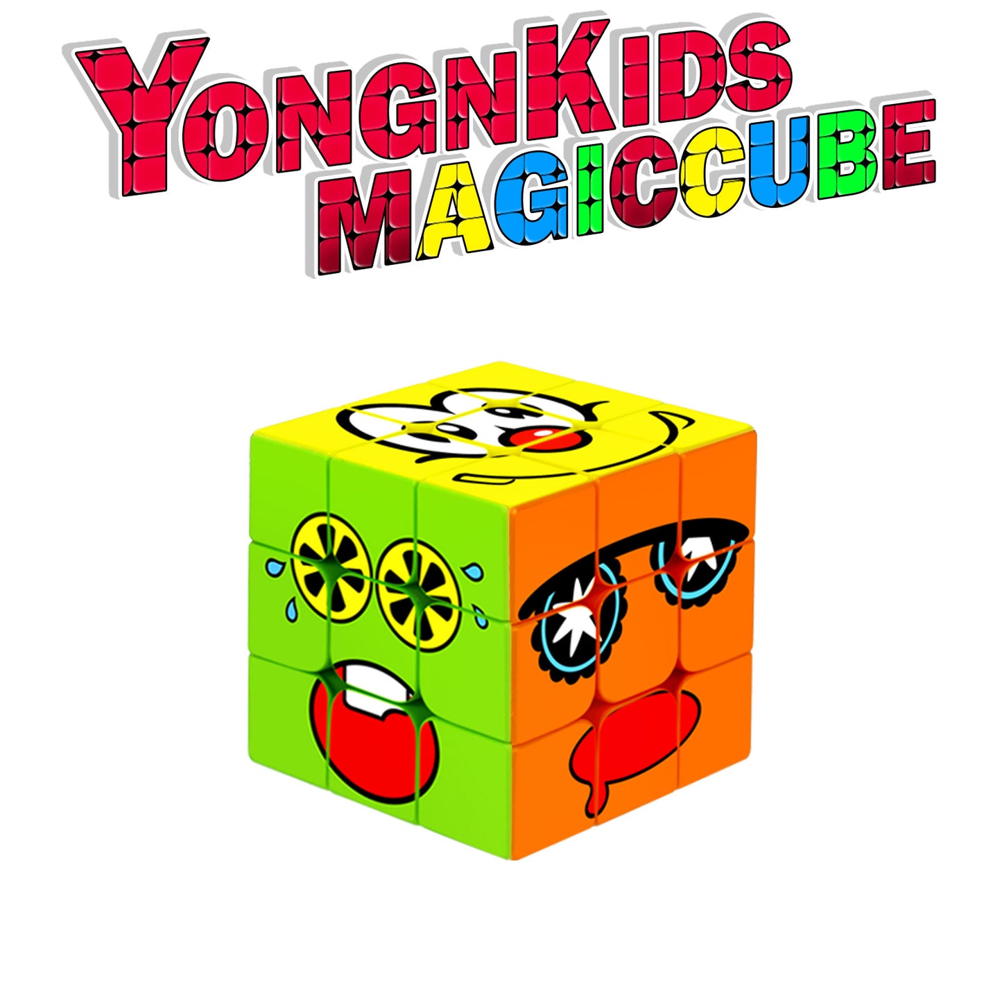 3x3 Speed Cube, Surface Magic Cube, Original Sticker Magic Cube, A Funny Puzzle Game and a Brain Teasers