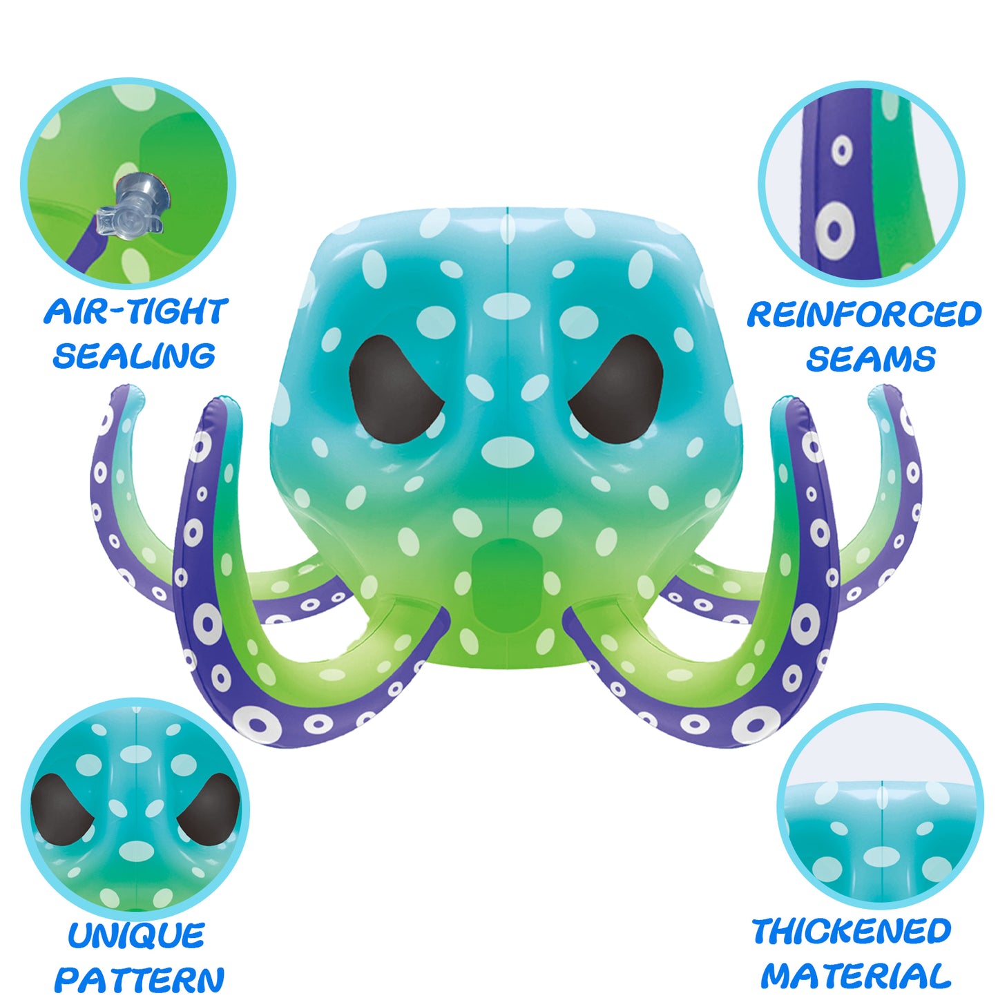 Octopus Pool Toys, Inflatable Basketball Hoop| Ring Toss Game for Indoor Outdoor Play, Cool Summer Toys for Ages 3 4 5 6 7 8 Year Old Boys Girls Adults Family Party Gift