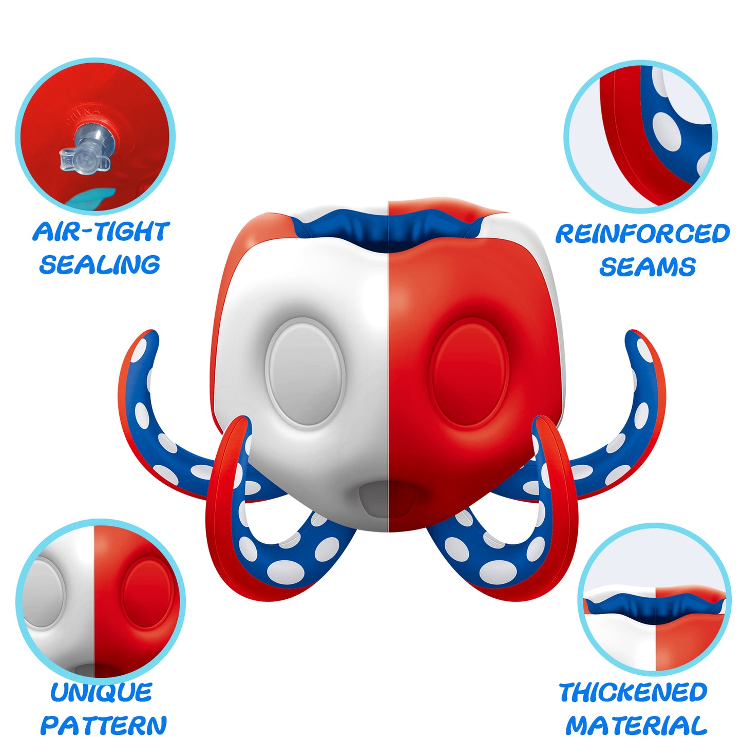 Octopus Pool Toys, Inflatable Basketball Hoop| Ring Toss Game for Indoor Outdoor Play, Cool Summer Toys for Ages 3 4 5 6 7 8 Year Old Boys Girls Adults Family Party Gift