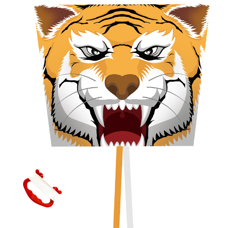 Kite for Kids Age 4-8 8-12, Large Kite for Boys Adults Easy to Fly & Assemble, Beach Kites with 328ft Kite String,Perfect for Beach Trip Park Family Activities Outdoor Games-Tiger