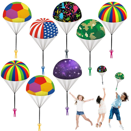 children's hand-thrown parachute outdoor children's parachute toy holiday parachute decoration