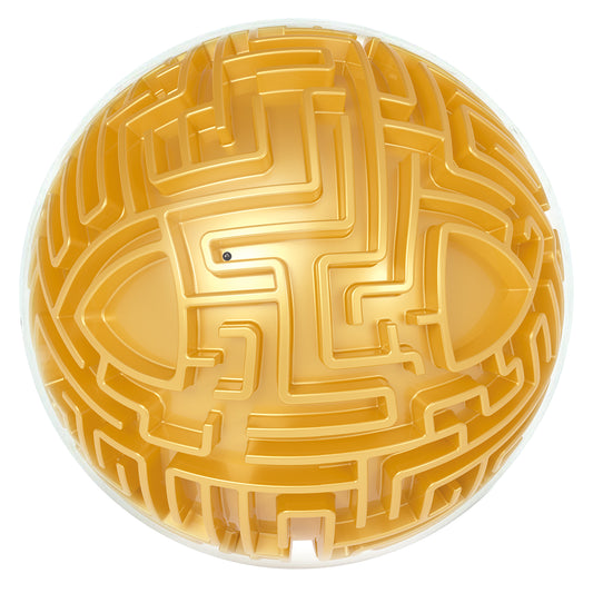 "Maze 3D Memory Sequential Maze Ball Puzzle Toy Gifts for Kids Adults - Challenges Game Lover Tiny Balls Brain Teasers Game (Gold) "