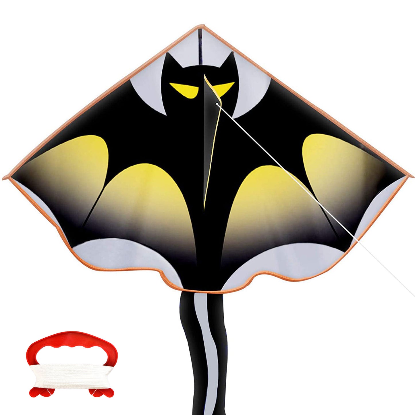 Kite for Kids Age 4-8 8-12, Large Kite for Boys Adults Easy to Fly & Assemble, Beach Kites with 328ft Kite String,Perfect for Beach Trip Park Family Activities Outdoor Games-Bat