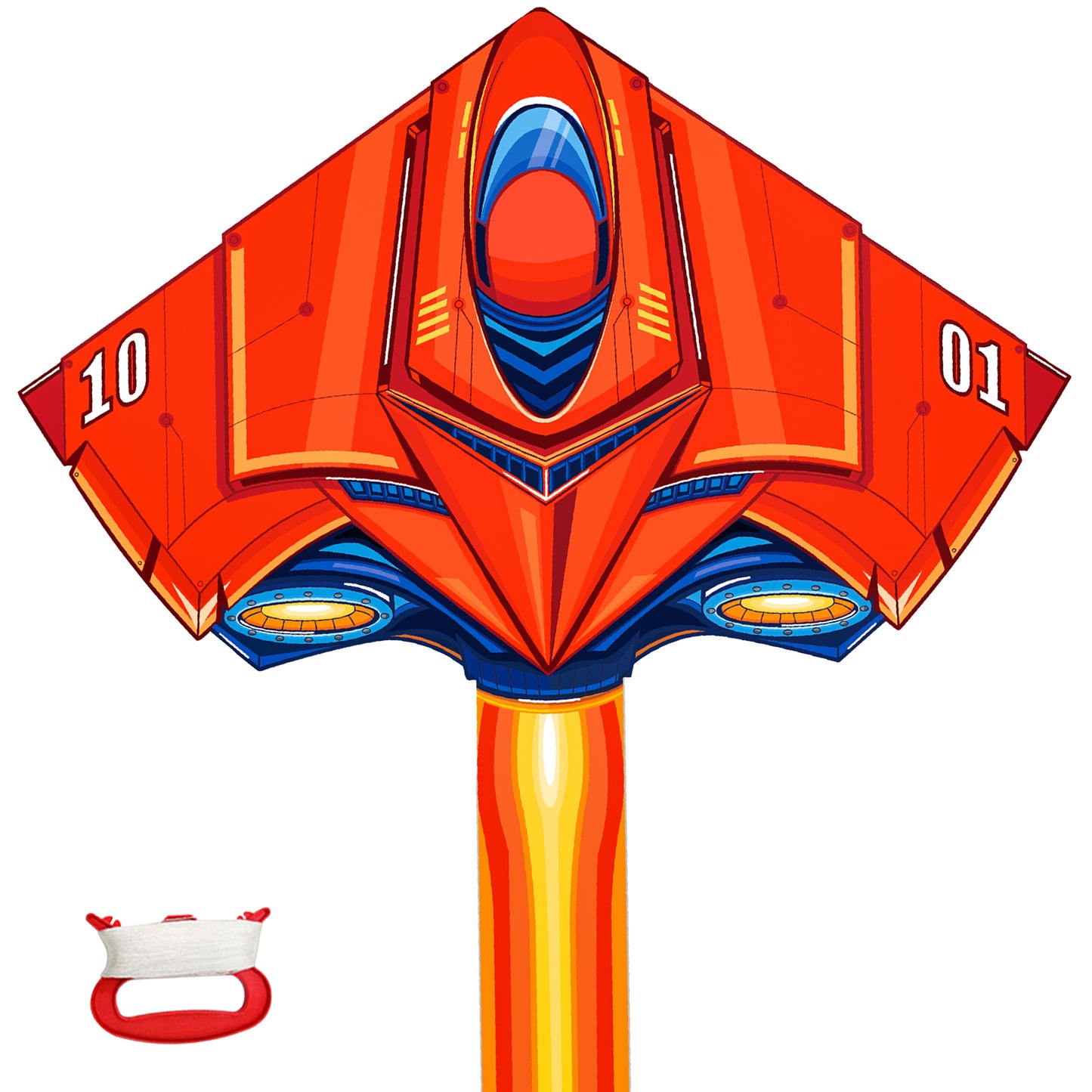 Kite for Kids Age 3-8 8-12, Large Kite for Boys Adults Easy to Fly & Assemble, Beach Kites with 328ft Kite String,Perfect for Beach Trip Park Family Activities Outdoor Games-Red Delta wing