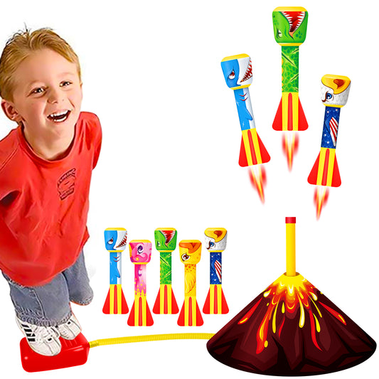 YongnKids Foam Rockets Toy Launcher Play set for Kids Fun Outdoor Toys Gifts for Boys Girls