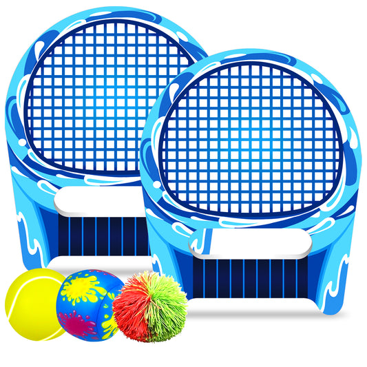Children's fantasy sports racket Eco-friendly sponge waterproof lightweight software interactive EVA foam racket with 3 balls