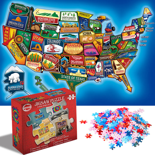 "Puzzles for Adults 1000 Piece, Jigsaw Puzzles 1000 Pieces for Adults Kids, Puzzle 1000 Pieces - Educational Toys & Challenging Family Activity Fun Games "