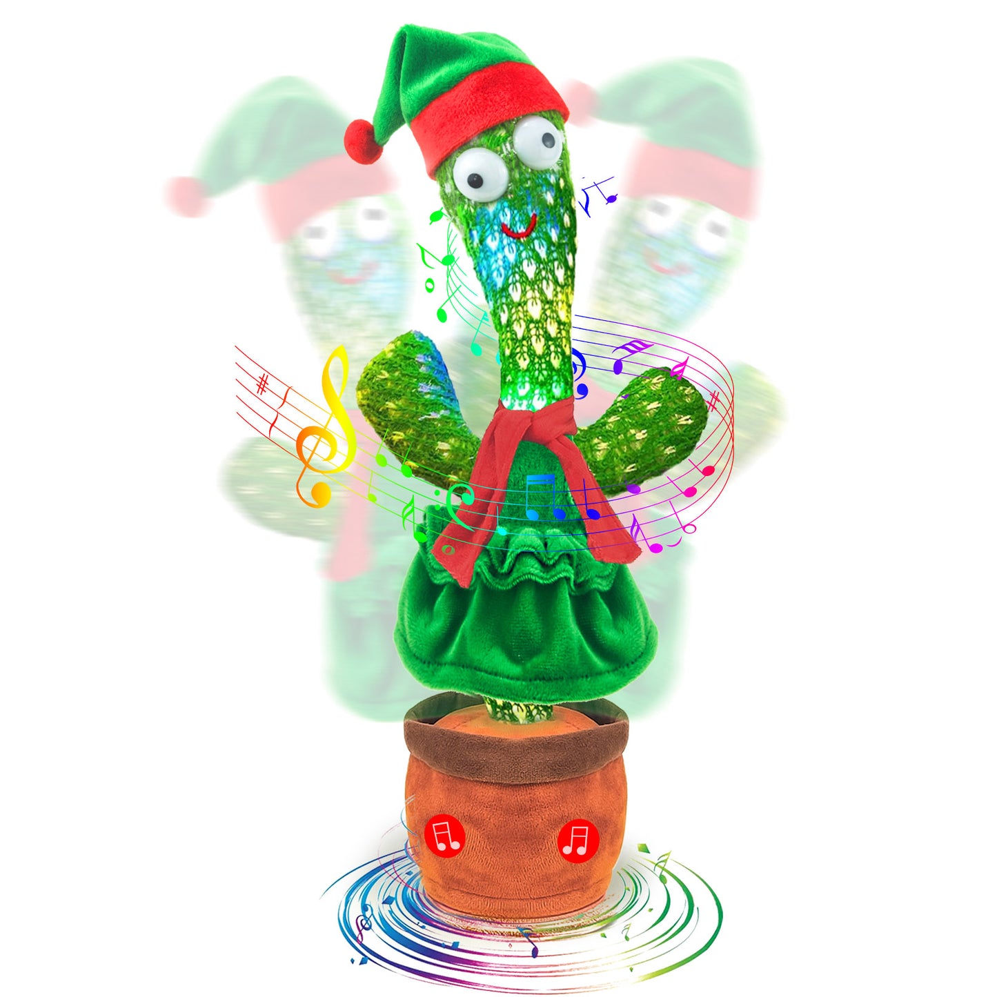 Dancing Talking Cactus Baby Toy,Dancing Cactus Mimicking Toy Repeats What You Say,Imitate Speech Sing English Songs,Christmas Birthday Gifts Party Favors for Kids Boys Girls