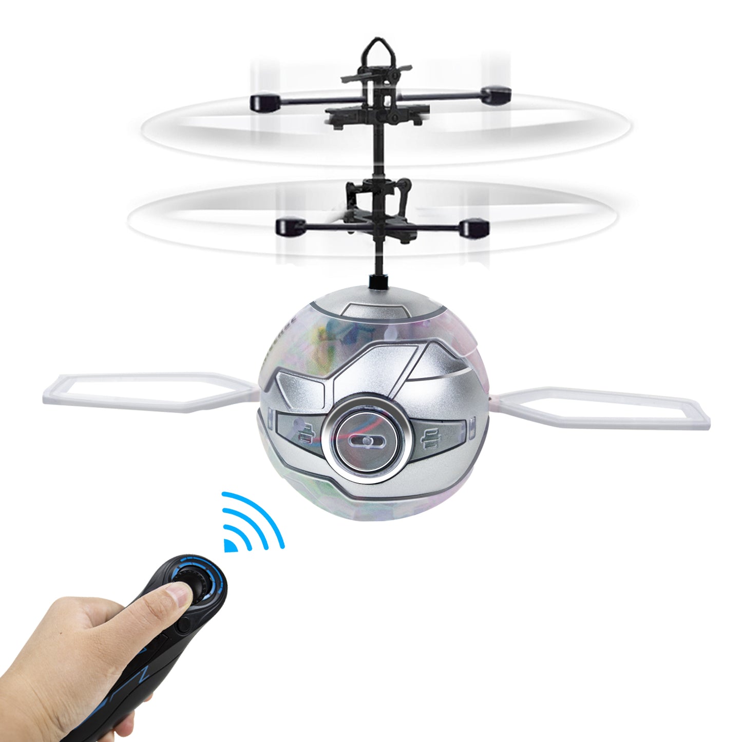 Flying Ball RC Toys,Built-in LED RC Robot Drone Remote Control Helicopter Indoor Outdoor Games Toys for Kids Boys Girls 6 7 8 9 10 Year Old Birthday