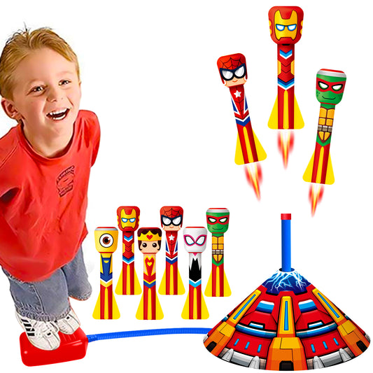 YongnKids Foam Rockets Toy Launcher Play set for Kids Fun Outdoor Toys Gifts for Boys Girls