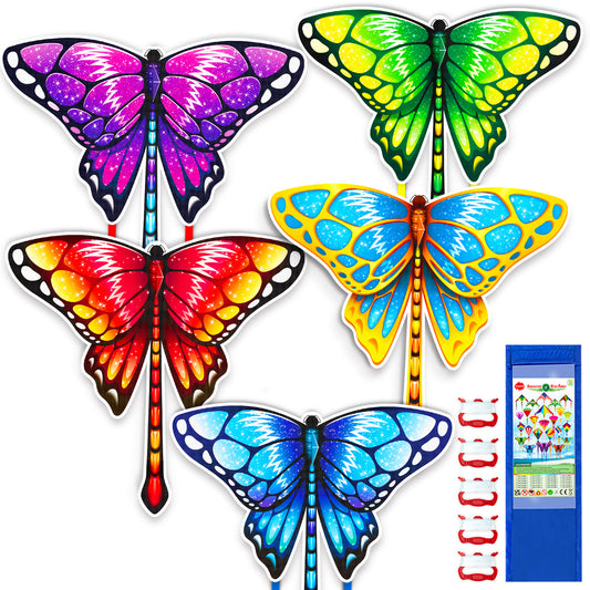 Butterfly Kites for Kids & Adults, Large kites for kids ages 4-8 Beginner Kites Easy to Flying Beach Kites