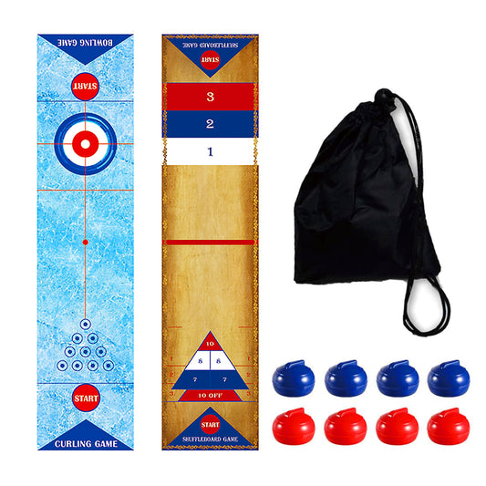 Tabletop Curling Game,Table Top Curling Bowling,Table Shuffleboards,Tabletop Curling Game,Shuffleboard Board Games Tabletop Game Interactive Game for Kids & Adults Family Party Games