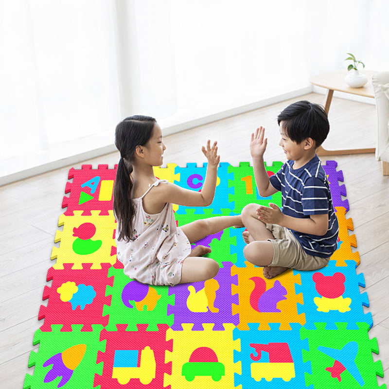24 Pieces Foam Play Mat for Baby Kids Interlocking Foam Puzzle Floor Mats EVA Non Toxic for Crawling, Exercise, Playroom, Play Area