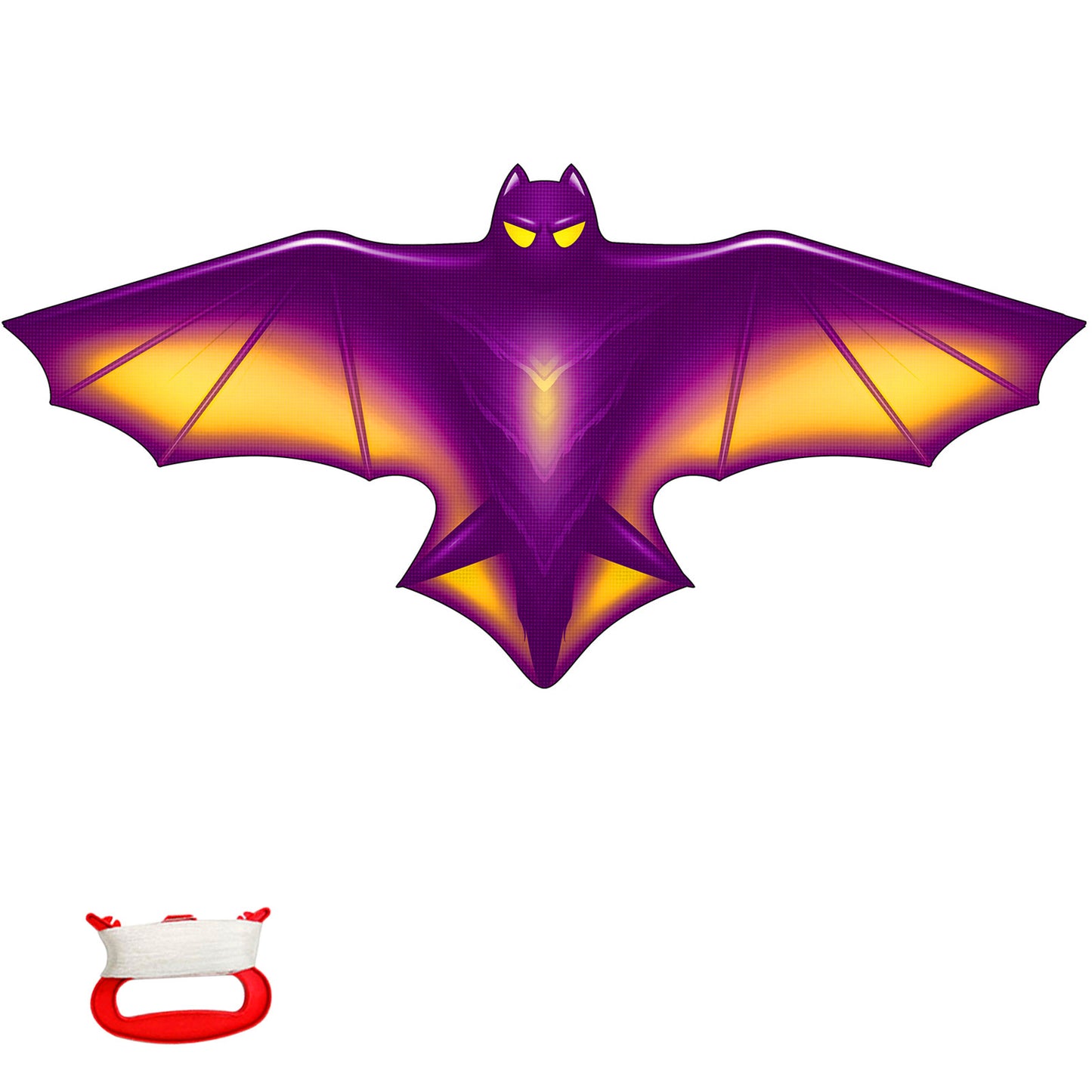 Large Kite for Children and Adults,Purple Bat Kite with 328ft Kite String and Kite Bag,Easy to Fly Kids Kite for Beginners,Kites for Outdoor Family Activities Party Games Easy to Carry