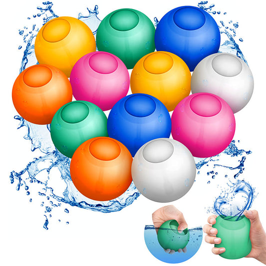 8 Pack Reusable Water Balloons (Mesh Bag), Outdoor Pool Toys Self-Sealing Water Bombs for Kids Ages 3 4-7 8-12, Beach Toy, Quick Fill Water Balls for Outdoor Activity Summer Party Supplies