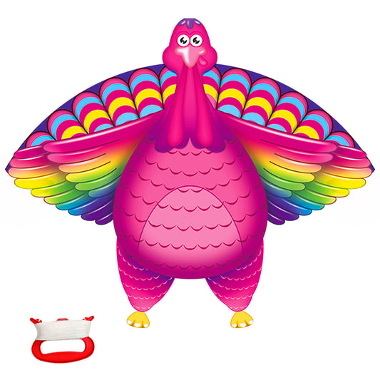 YongnKids Pink Turkey Kite for Kids and Adults Easy to Fly