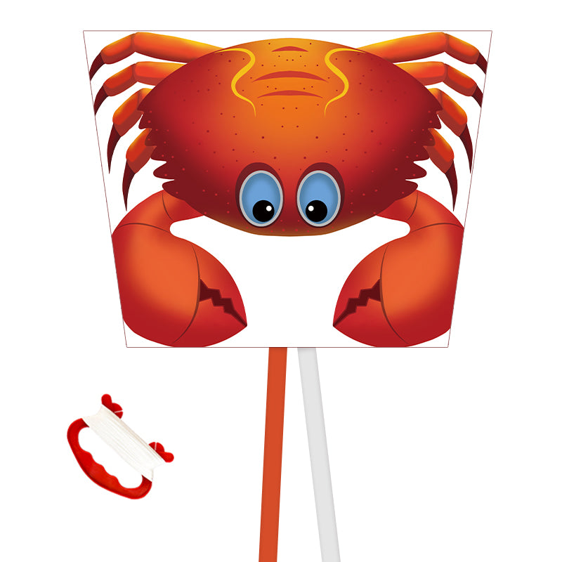 Kite for Kids Age 4-8 8-12, Large Kite for Boys Adults Easy to Fly & Assemble, Beach Kites with 328ft Kite String,Perfect for Beach Trip Park Family Activities Outdoor Games-Crab