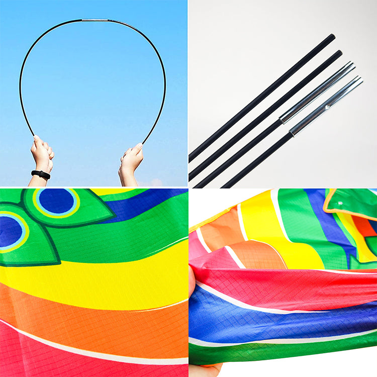 Kite for Kids Age 4-8 8-12, Large Kite for Boys Adults Easy to Fly & Assemble, Beach Kites with 328ft Kite String,Perfect for Beach Trip Park Family Activities Outdoor Games-Peacock