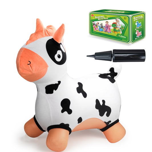 Bouncy Horse - Baby Toys Inflatable Plush Bouncing Dinosaur Hopper, Indoor Outdoor Toys Ride On Animal with Pump for Boys Girls Toddlers Birthday Party Gifts