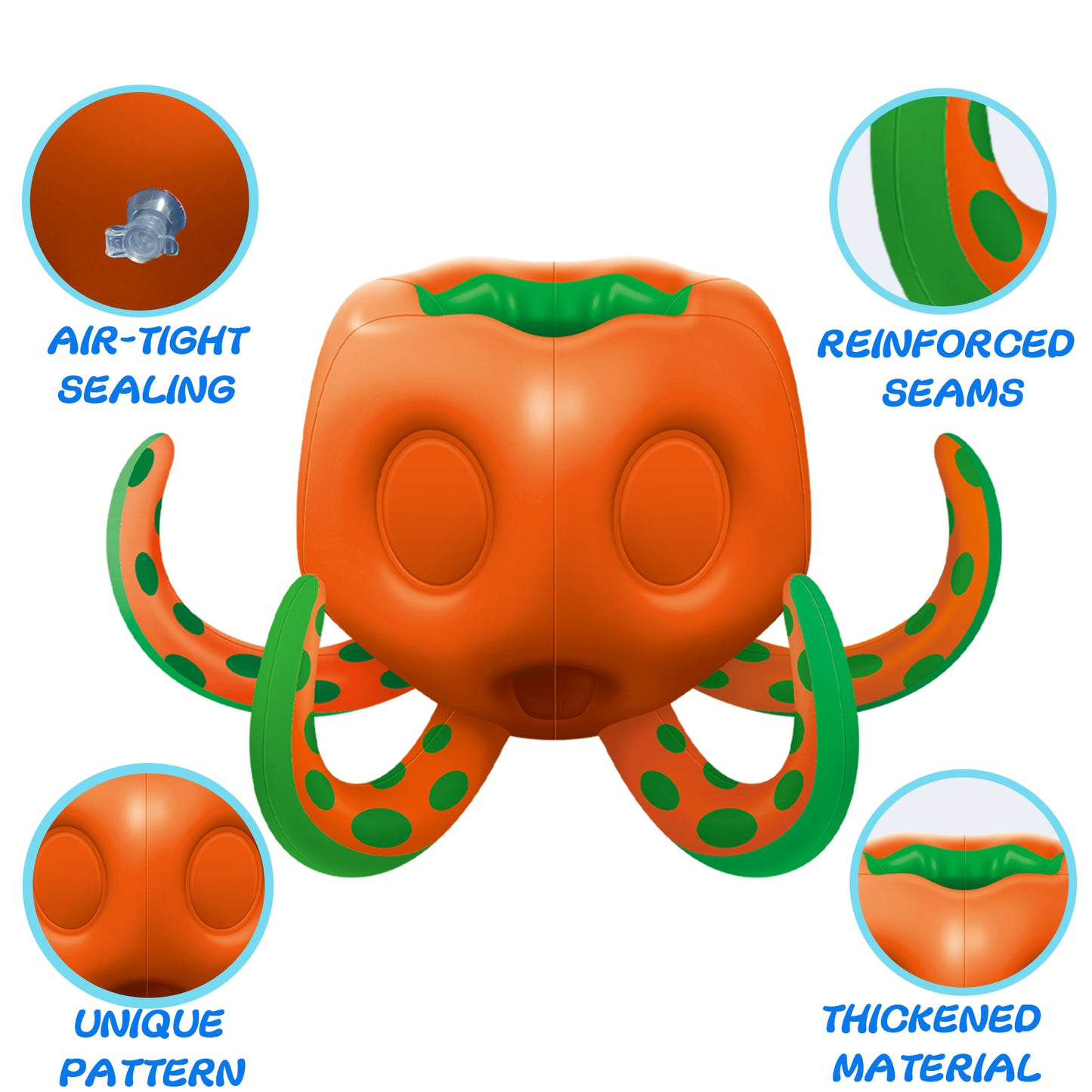 Octopus Pool Toys, Inflatable Basketball Hoop| Ring Toss Game for Indoor Outdoor Play, Cool Summer Toys for Ages 3 4 5 6 7 8 Year Old Boys Girls Adults Family Party Gift