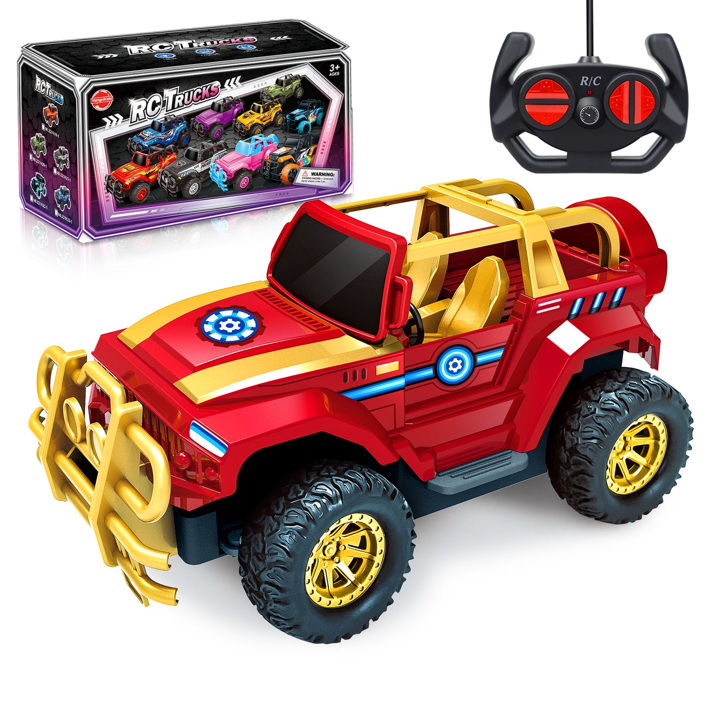 Remote Control Cars , 1:20 Scale Jeep RC Car, LED Light Off-Road Pink Radio Monster RC Trucks with Auto Mode, Storage Case Toys Car Gifts for Girls Kids 3 4 5 6 7 8