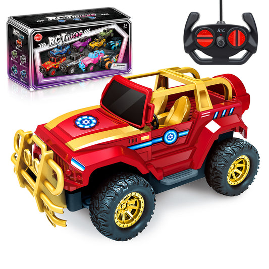 Remote Control Cars , 1:20 Scale Jeep RC Car,  LED Light Off-Road Pink Radio Monster RC Trucks with Auto Mode, Storage Case Toys Car Gifts for Girls Kids 3 4 5 6 7 8