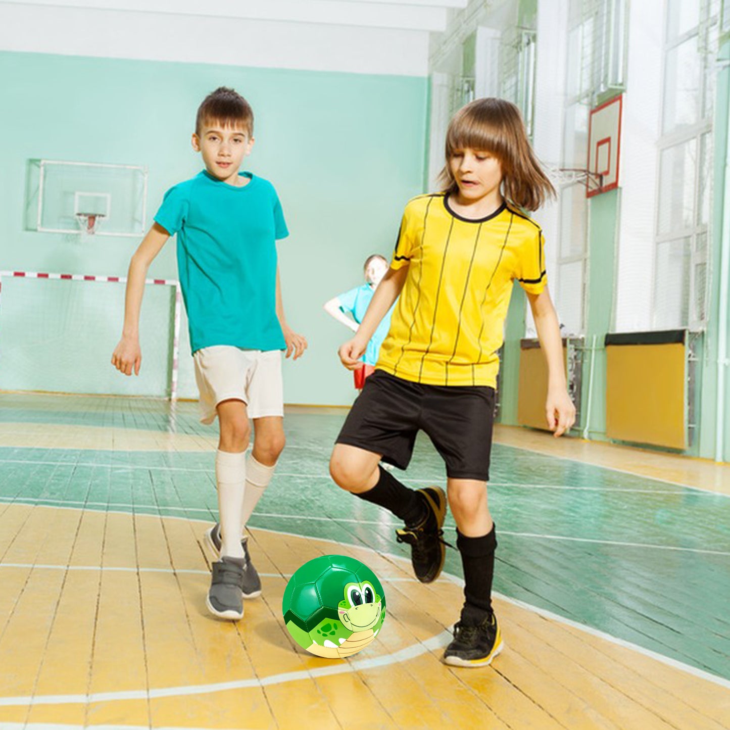 Soccer Ball, Size 3 Soccer Balls for Kids Ages 4-8,Toddlers Sport Games Outdoor Toys Ball for Boys Girls,Garden Backyard Playground Football Toys with Pump