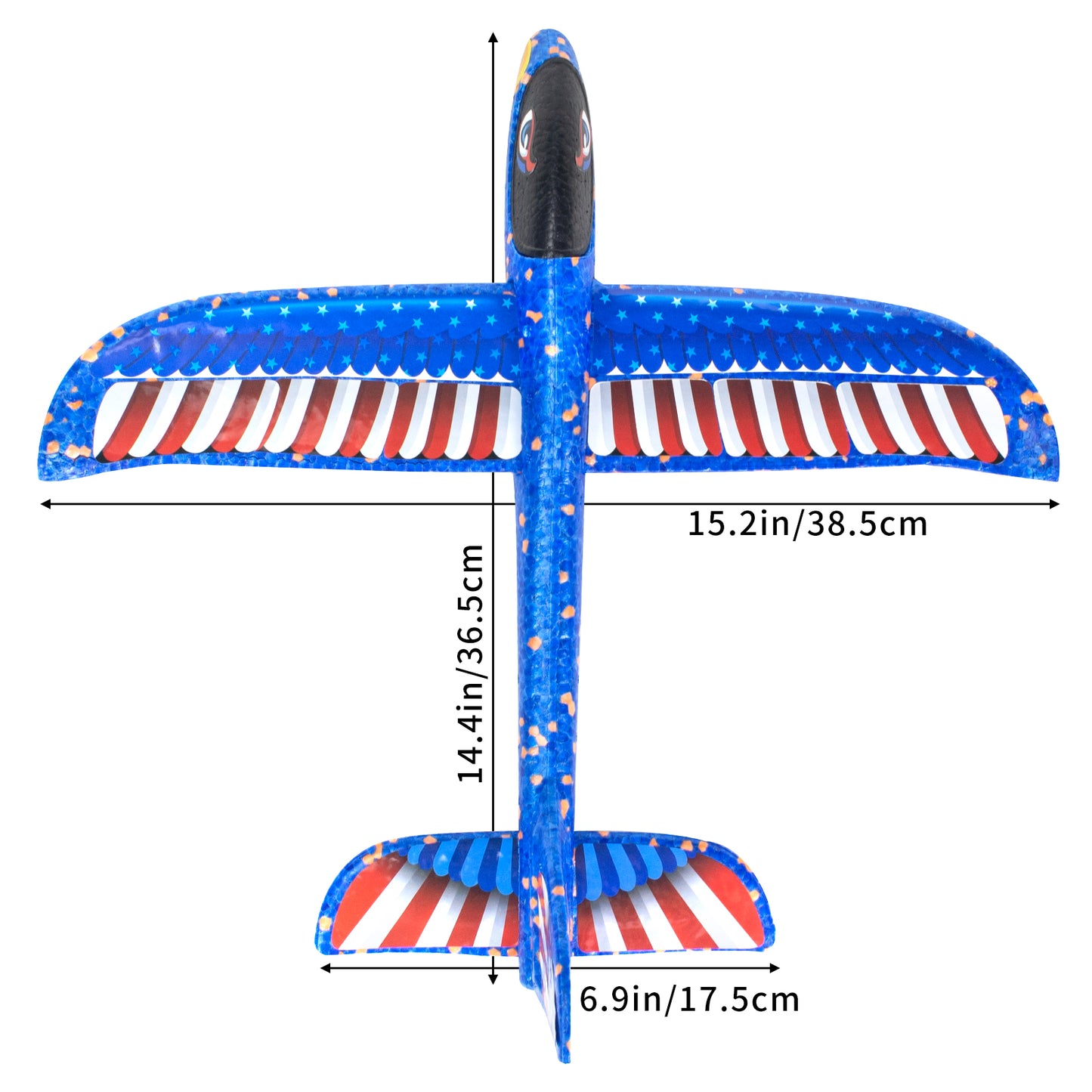 Foam Gliders Plane For Kids, Large Airplane Toy Polystyrene Aeroplane Toys Flying Gliders, Manual,Inertia and Durable Suitable for Family Outdoor Sport