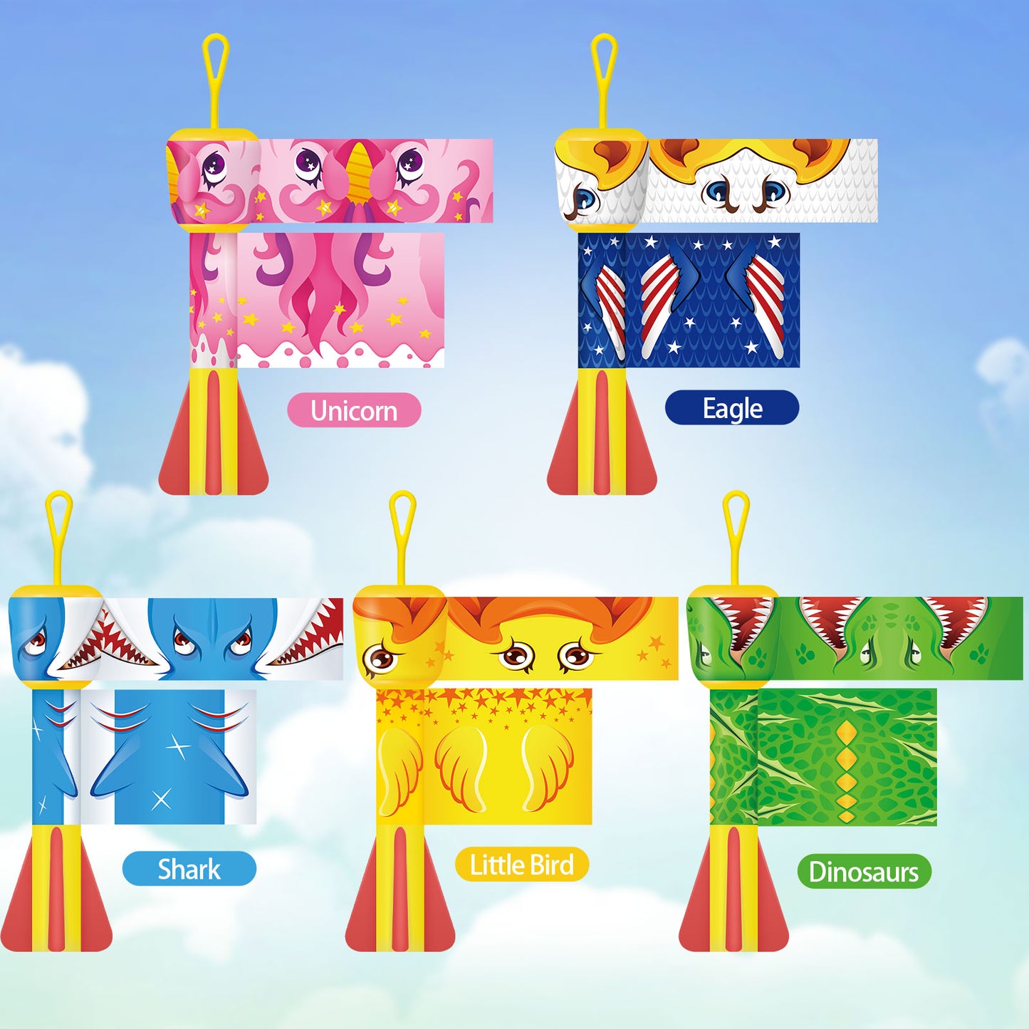 Children's Slingshot rocket launcher, Finger rocket launcher outdoor indoor toys, Easter basket gift party gift toys, suitable for 5 、6 、 7 、 8 years old
