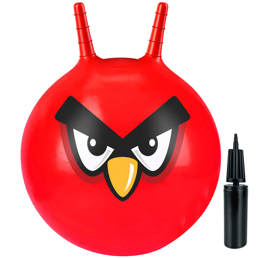 Space Hoppers for Kids Age 3 4 5 6 7 8 9, 18 Inch Space Hopper with Handle, Hopper Ball with Pump for Boys Girls Age 3-8 Indoor and Outdoor Garden Game