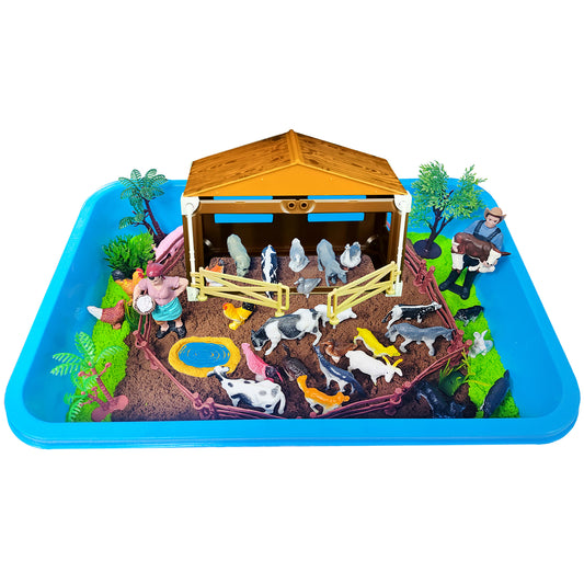 Magic Play Sand for Kids Construction Toys Sandbox with Accessories and Glowing Stones Play Sand Toys for Boys Girls 3 4 5 6 7 8 Year Old Sensory Bin Learning Gifts