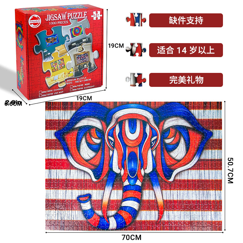 "Puzzles for Adults 1000 Piece, Jigsaw Puzzles 1000 Pieces for Adults Kids, Puzzle 1000 Pieces - Educational Toys & Challenging Family Activity Fun Games "