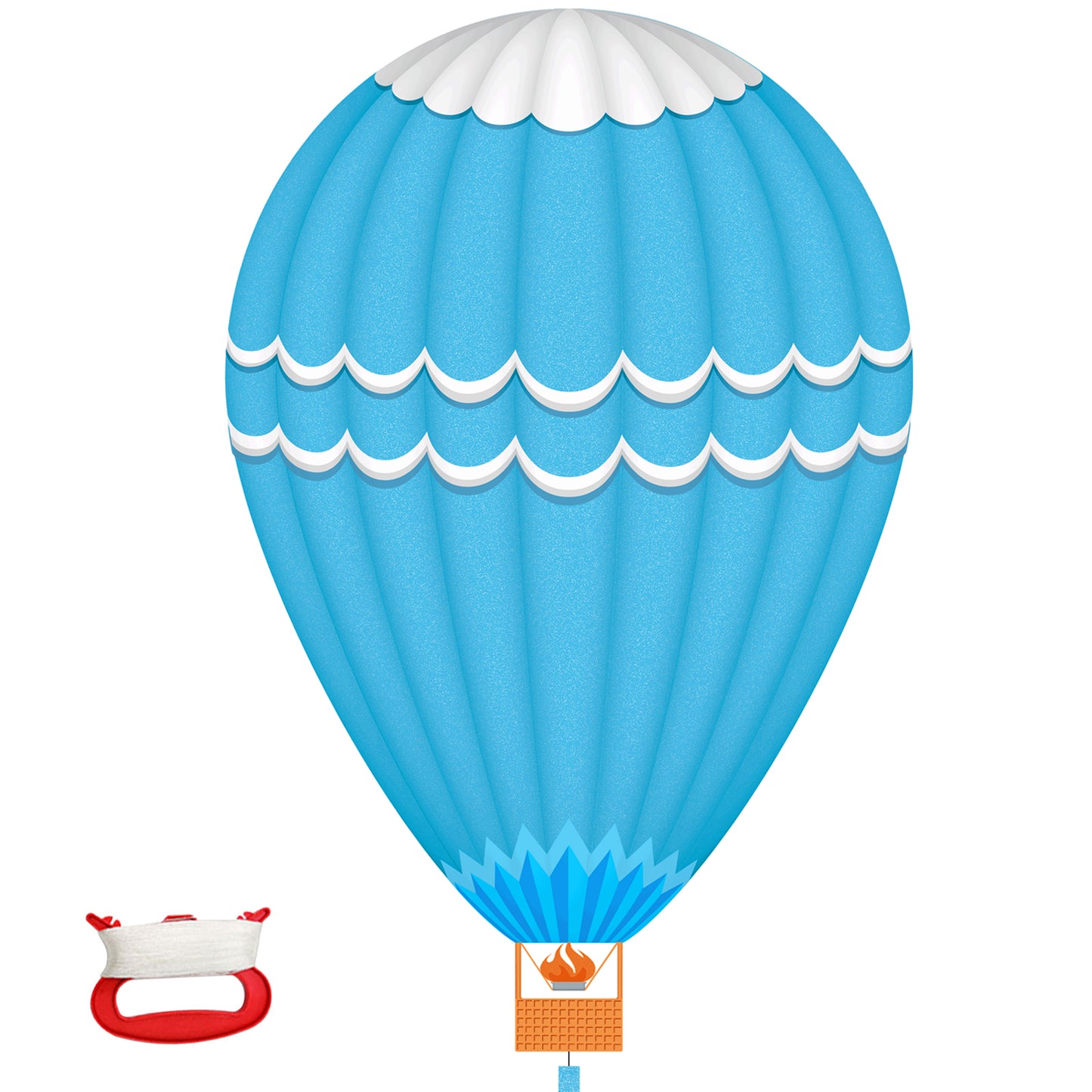 Kites for Children, Kite for Kids and Adults Easy to Fly, Blue Huge Balloon Kite for Girls Boys Garden Park Camp Outdoor activities Games