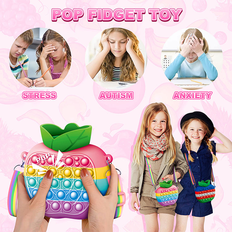 Gifts for 3 4 5 6 7 Year Old Girls & Boys- Water Bottles Toys, Cute Water Bottle Shoulder Bag Fidget Sensory Toys for Kids School Office Travel Gym Camping Hiking, Christmas Stocking Stuffers