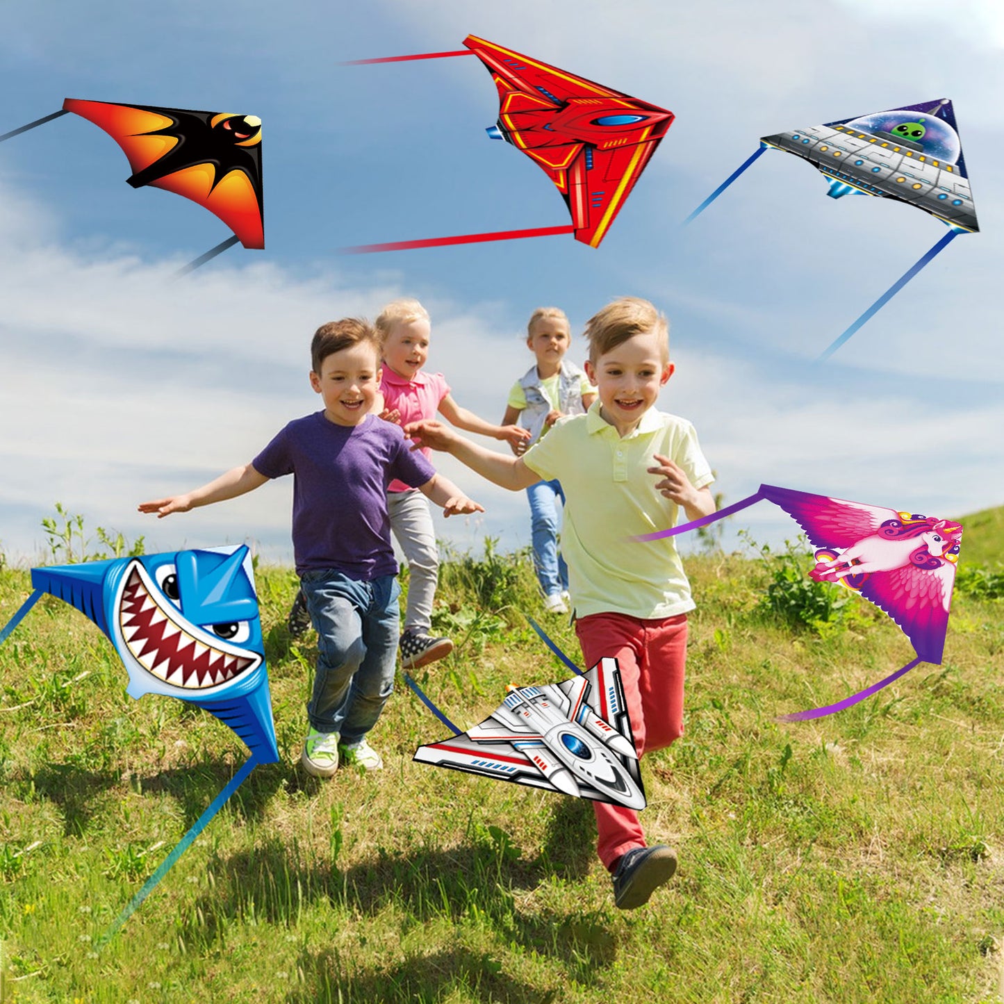 mini finger launcher kites for kids adults, easy to fly and assemble, great gift for beach travel yard outdoor activity games