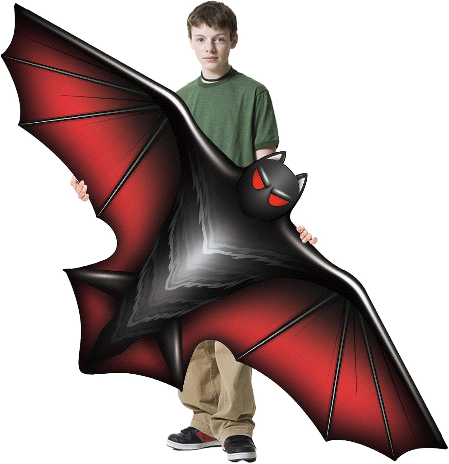 Large Kite for Children and Adults,Black Bat Kite with 328ft Kite String and Kite Bag,Easy to Fly Kids Kite for Beginners,Kites for Outdoor Family Activities Party Games Easy to Carry