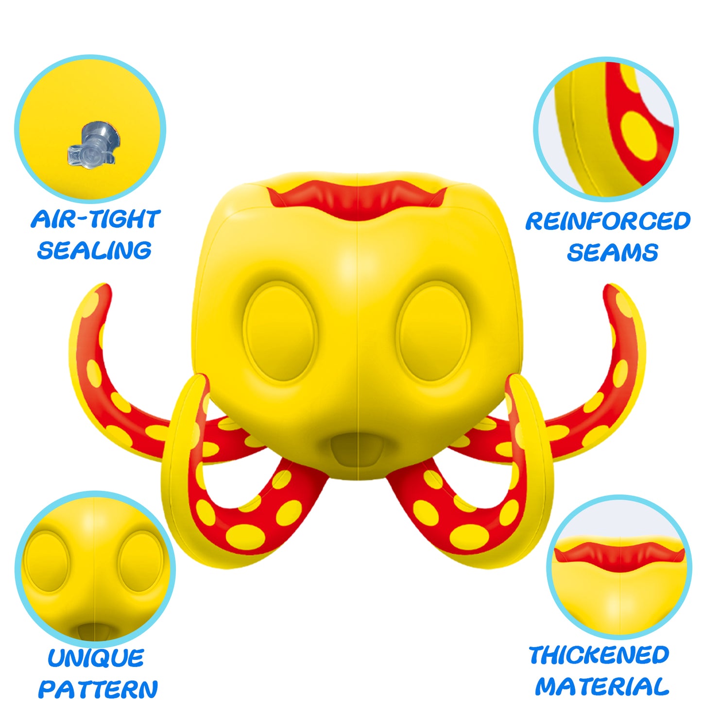 Octopus Pool Toys, Inflatable Basketball Hoop| Ring Toss Game for Indoor Outdoor Play, Cool Summer Toys for Ages 3 4 5 6 7 8 Year Old Boys Girls Adults Family Party Gift