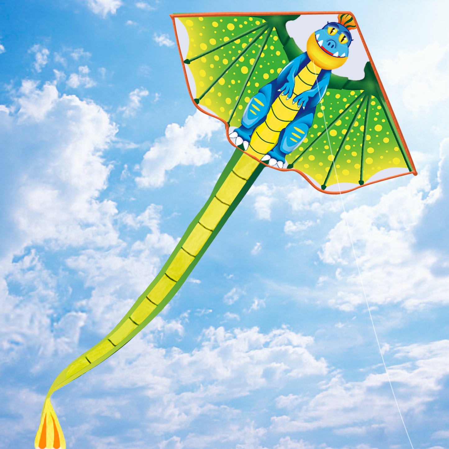 Kite for Kids Age 4-8 8-12, Large Kite for Boys Adults Easy to Fly & Assemble, Beach Kites with 328ft Kite String,Perfect for Beach Trip Park Family Activities Outdoor Games-Flag