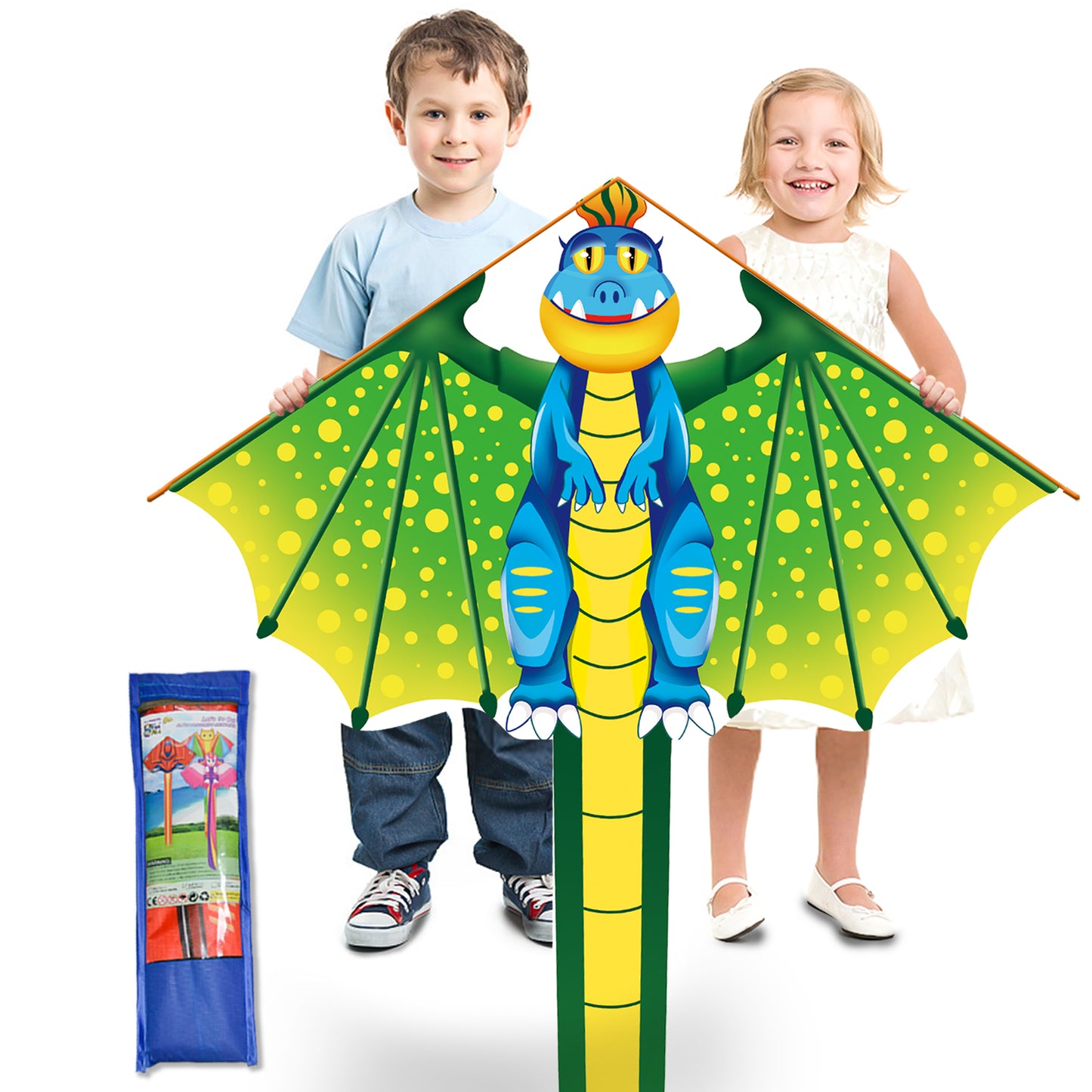 Kite for Kids Age 4-8 8-12, Large Kite for Boys Adults Easy to Fly & Assemble, Beach Kites with 328ft Kite String,Perfect for Beach Trip Park Family Activities Outdoor Games-Flag