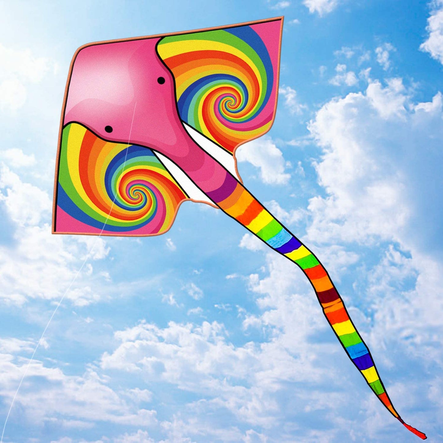 Kite for Kids Age 4-8 8-12, Large Kite for Boys Adults Easy to Fly & Assemble, Beach Kites with 328ft Kite String,Perfect for Beach Trip Park Family Activities Outdoor Games-Flag