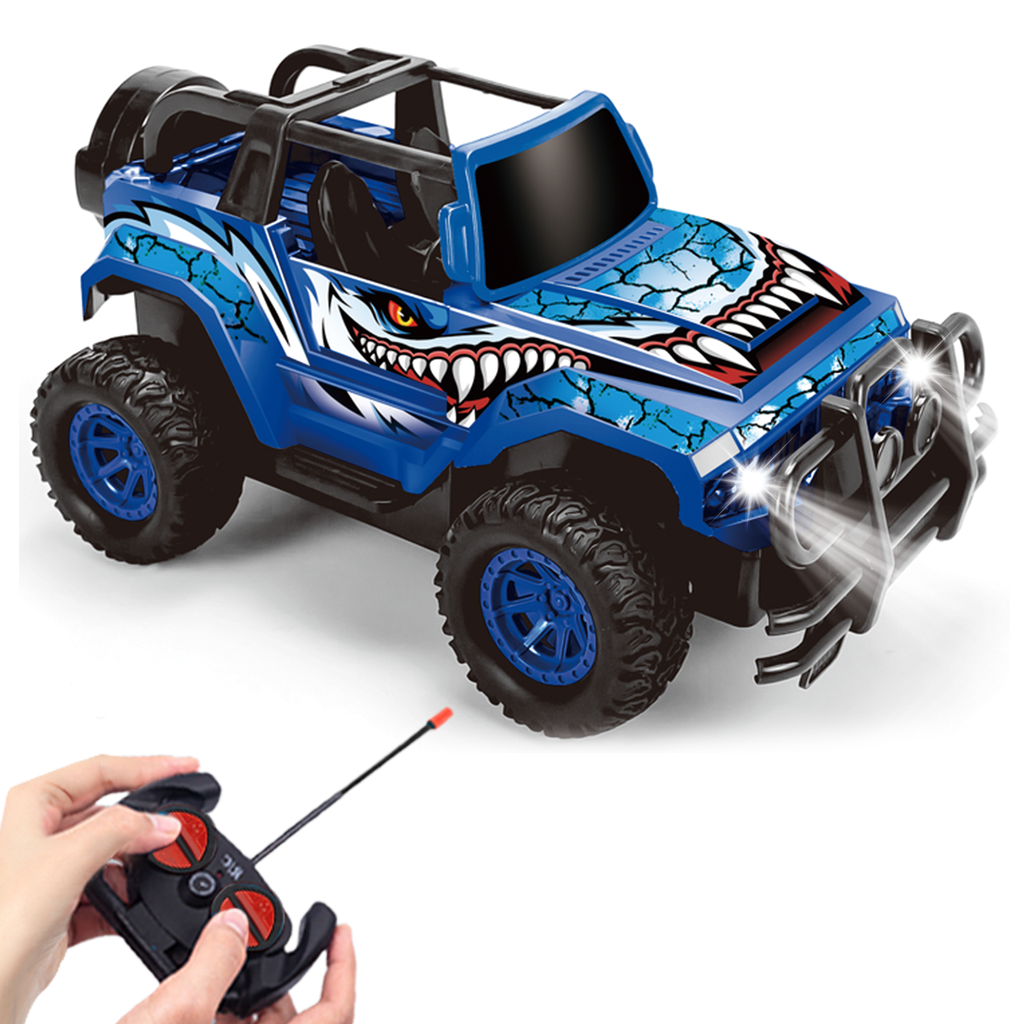 Remote Control Car, RC Truck Car Toys for 3 4 5 6 7 8 Years Old Girls Boys Birthday, 1:20 Scale Full Functions Remote Control Truck- Sahrk