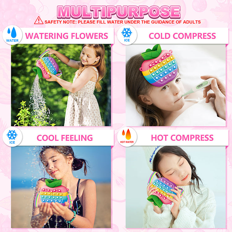 Gifts for 3 4 5 6 7 Year Old Girls & Boys- Water Bottles Toys, Cute Water Bottle Shoulder Bag Fidget Sensory Toys for Kids School Office Travel Gym Camping Hiking, Christmas Stocking Stuffers