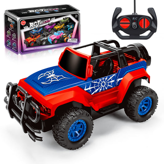 Remote Control Cars , 1:20 Scale Jeep RC Car,  LED Light Off-Road Pink Radio Monster RC Trucks with Auto Mode, Storage Case Toys Car Gifts for Girls Kids 3 4 5 6 7 8